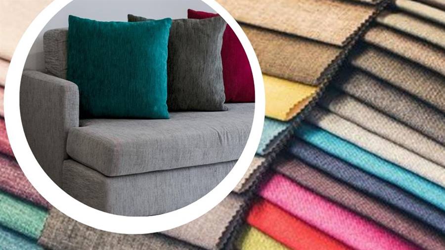 Telas para tapicería y decoración: sillón tapizado y telas de colores