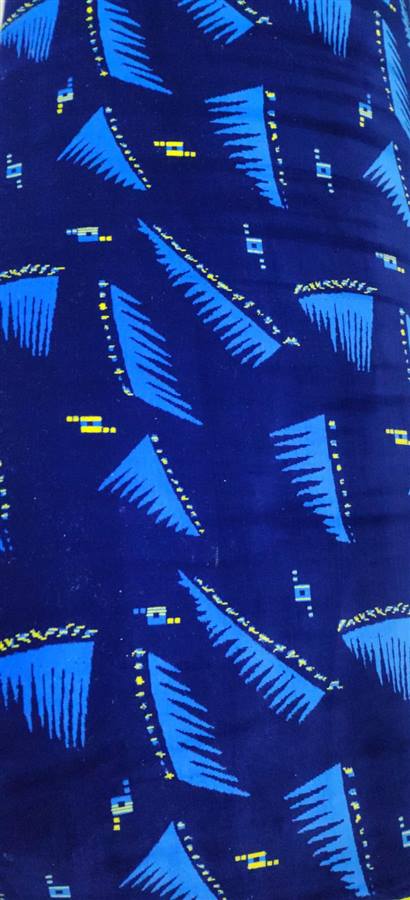 Velour para industria, diseño azul