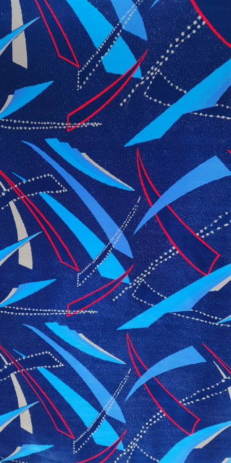 Velour para asiento de autobús, diseño azul